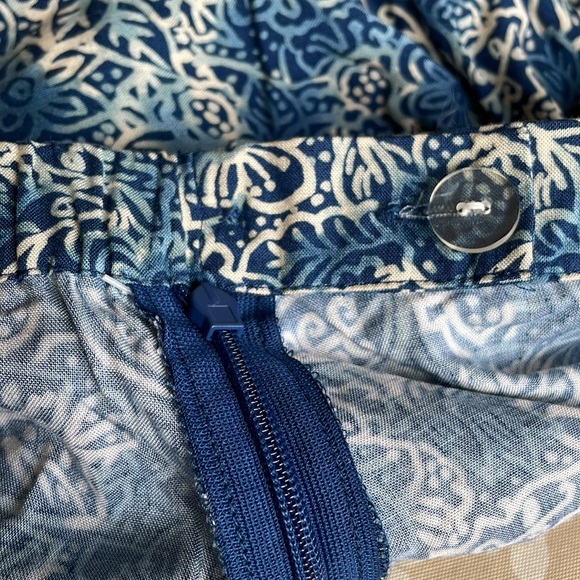 Coldwater Creek skirt faux wrap batik blue - Picture 8 of 8